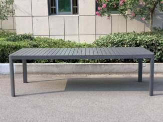 Alu Gartentisch Ausziehtisch AMIRA 195 x 100 cm ausziehbar auf 240 cm