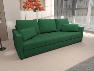 AX LIVING Schlafsofa Modern Dolceo 226 cm breit, Schlafsofa Grün Samt