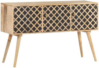 vidaXL Sideboard 118x35x75 cm Massivholz Mango 320939
