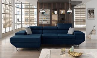 Ecksofa Benito, Seite: Links, Farbe: Kronos 09 + Kronos 09 + Paros 5