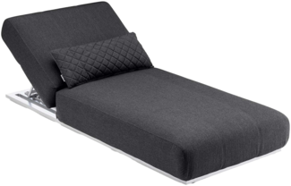 Kettler Sonnenliege Daybed EGO silber/sooty Aluminium Sunbrella®
