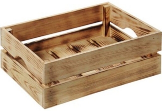 Aufbewahrungskiste mit Stapelleiste - Kiefer - 40 x 30 x15cm