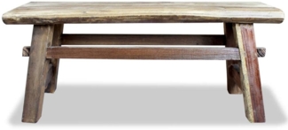 vidaXL Bank Gemischtes Altholz und Massivholz Teak 100x28x43 cm 244497