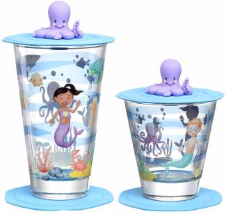 Leonardo BAMBINI Avventura Kinderbecher Meer 215 ml & 300 ml 2er Set - A