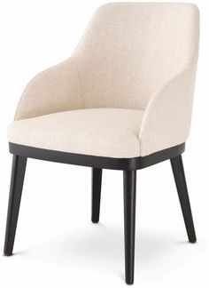 Casa Padrino Luxus Esszimmer Stuhl mit Armlehnen Naturfarben / Schwarz H. 79 cm