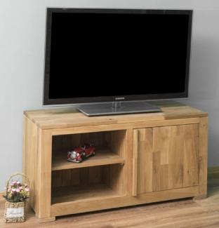 Casa Padrino Landhausstil TV Schrank Naturfarben 120 x 46 x H. 60 cm - Massivholz Sideboard - Landhausstil Wohnzimmer Möbel