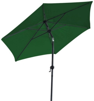 Spetebo Sonnenschirm Sonnenschirm 200 cm mit Knickgelenk - grün, LxB: 225,00x200,00 cm, Sonnenschutz Schirm mit Knickgelenk