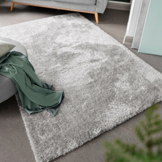 LUXOR living Hochflor-Teppich Gela, rechteckig, Höhe: 45 mm, Uni Farben, weich und flauschig, ideal im Wohnzimmer & Schlafzimmer