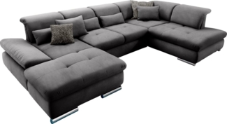 set one by Musterring Wohnlandschaft SO 4100 komfortable Federkernunterfederung, inkl. Kopfteilverstellung, wahlweise Bettfunktion und Sitztiefenverstellung, U-Form