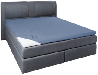 Westminster Spannbetttuch Jersey Elastan Topper 190 x 200 cm blau