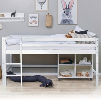 Hoppekids Hochbett ECO Dream MY COLOR (Set, Bett) 90x200, umbaubar in Einzelbett, 4 Farben