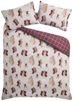 Next Bett-Set Angeraute Wende-Bettwäsche Weihnachten, Bezug: Baumwolle