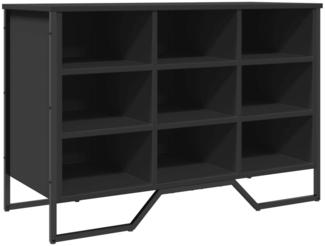 vidaXL Schuhregal Schwarz 90x38x61,5 cm Holzwerkstoff 848644