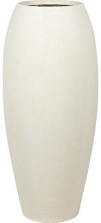 Polystone Essence hoher Pflanzkübel Ø 39 cm, Höhe 90 cm crème