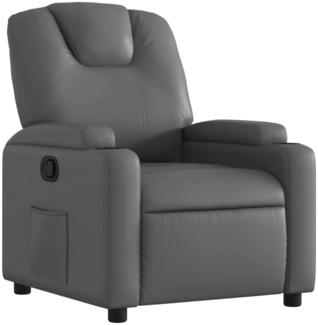 vidaXL Relaxsessel Grau Kunstleder 3205978