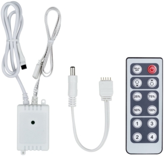 Paulmann LED-Streifen MaxLED Dimm/Switch-Controller 24V DC max. 144W Kunststoff, Zubehör, mit Fernbedienung