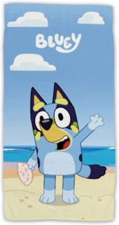 Bluey Strandtuch Frottee Badetuch mit Premium Druck, 70x140 cm