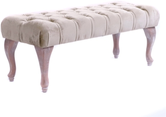 Polsterbank CHARLOTTE 100 cm goldfarben