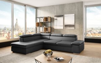 sit&more Ecksofa Valentine L-Form, B: 272 cm, mit Arm- & Kopfteilverstellung, optional mit Bettfunktion