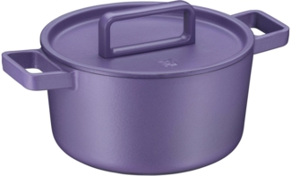 WMF Bräter Flavour, Gusseisen Bräter Induktion, Schmortopf emailliert, Gusseisen, Gusseisen-Kochgeschirr, Deckel mit Kondensationsnoppen