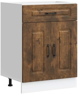 vidaXL Küchenunterschrank Kalmar Räuchereiche Holzwerkstoff 853492