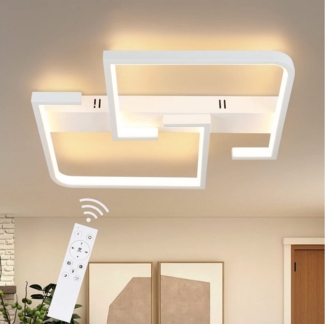 Nettlife LED Deckenleuchte Deckenleuchten Dimmbar Fernbedienung 35W Schwarz, LED fest integriert, Warmweiß, Neutralweiß, Kaltweiß, für Schlafzimmer Schlafzimmer Küche flur