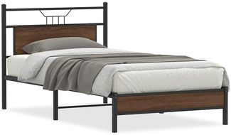 vidaXL Bettgestell ohne Matratze Braun Eiche 100x190 cm Holzwerkstoff 4106992