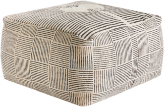 Pouf LUTZ Baumwolle Grau