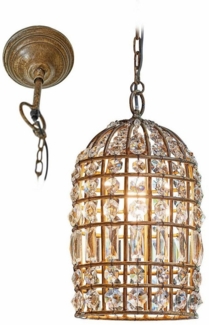 Mirabeau Hängeleuchten Hängelampe Phyllis antikbraun/klar