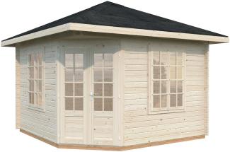 Palmako Holz-Pavillon Melanie 330x330 cm inklusiveFußboden Holzpavillon 4743142052389