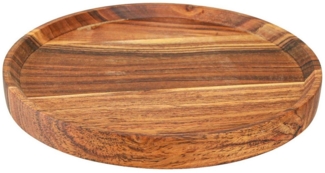 Viana Dekotablett Holztablett Akazie Geölt Ø25cm Serviertablett Dekoration