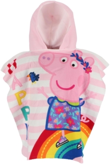 Peppa Pig Badeponcho für Kinder Schnell Trocknend für Strand und Pool