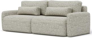 Selsey TARNER - Sofa mit ausziehbarer Ottomane und Bettkasten, Beige