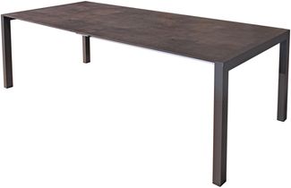 Gartentisch HARALD - Kunststoff, Grau, 267x92x75cm | Ausziehtisch Esstisch Wetterfest Outdoor Tisch