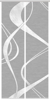 Schmidt Gard Schiebegardine 80843 TIBANO Schiebegardine, halbtransparent, Bambus-Optik 260x60 cm, (2 St), Polyester