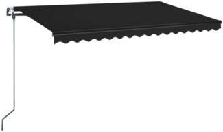 vidaXL Automatische Markise mit LED & Windsensor 450x350 cm Anthrazit 3069214