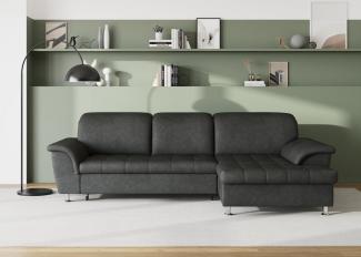 DOMO collection Ecksofa Franzi Steppung im Sitzbereich B7T/H: 278/162/80 cm, L-Form, wahlweise mit Bettfunktion, Bettkasten und Kopfteilverstellung