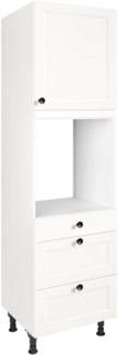 nobilia® Backofenumbauschrank "Cascada", Ausrichtung wählbar, mit Schublade und zwei Auszügen und einer Tür, vormontiert, Breite/Höhe: 60/216,6 cm