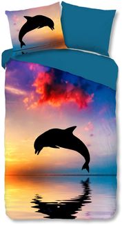 Good Morning Bettwäsche 2707 Dolphin Multi 135 x 200 + 80 x 80 cm