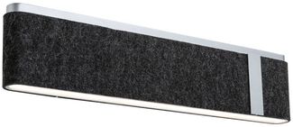 Paulmann 79987 LED Wandleuchte Jagun 3-Step-Dim 2700K 1250lm Filz anthrazit