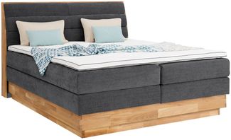 OTTO home Boxspringbett Jenna, ohne LED-Beleuchtung, mit zertifizierten, recycelten Bezugsstoffen
