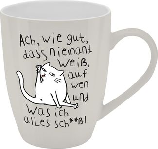 Tasse Tee- Kaffeetasse Kaffeebecher 35cl Geschenk Sheepworld NIEMAND WEISS 74208