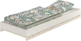 Niederflurbett metallfrei 80x200 Futon metallfreier Lattenrost, Fichte unbehandelt V-60.97-08ohne Zubehör