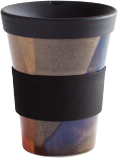 KAHLA cupit To Go Becher 0,35 l Banderole pure black+colours of nature