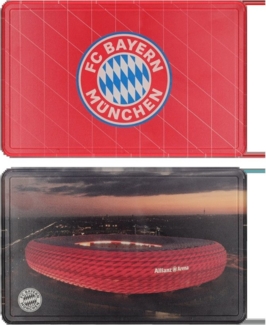 FC Bayern München Brotschneidebrett Brotzeitbrettchen 2er-Set, Kunststoff