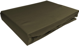 TENCEL™ Lyocell Spannbettlaken dark olive 140x200cm