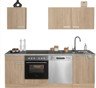 OPTIFIT Küchenzeile Leer Breite 210 cm, mit Hanseatic-Geräten, wahlweise mit Geschirrspüler