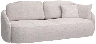 Selsey Savoy - 3-Sitzer Sofa mit Schlaffunktion und Bettkasten, hellbeige