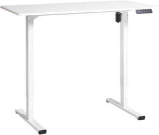 Schreibtisch weiß 120 x 60 cm elektrisch höhenverstellbar TAVARES