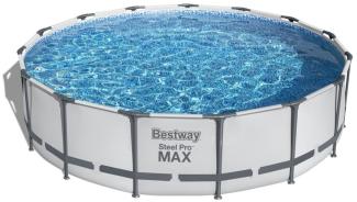 Steel Pro Max Rahmenpool 457 X 107 15 Fuß Bestway 5In1 + Pumpe + Leiter + Abdeckung